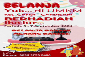 Gebyar Belanja Berhadiah UMKM Kecamatan Candisari : Kesempatan Menang dan Dukung UMKM Lokal!