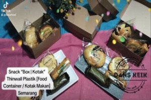 Jual Paketan Snack “Box, Kotak” Thinwall Plastik [Food Container / Kotak Makan] Premium Enak Murah Lezat Halal Higienis Ekonomis Semarang